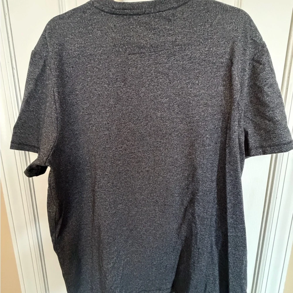 Banana Republic Gray and Blue Striped Shirt